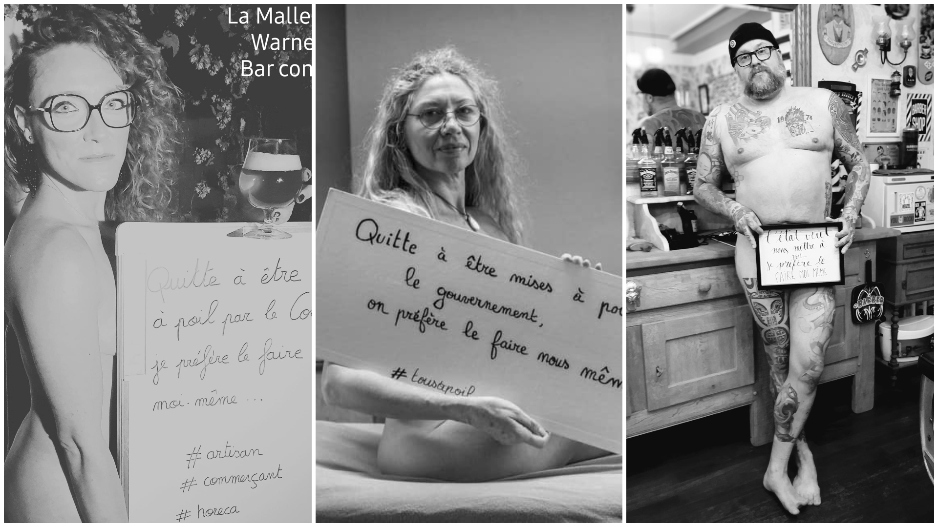 Les indépendants se mettent à nu pour exprimer leur ras-le-bol