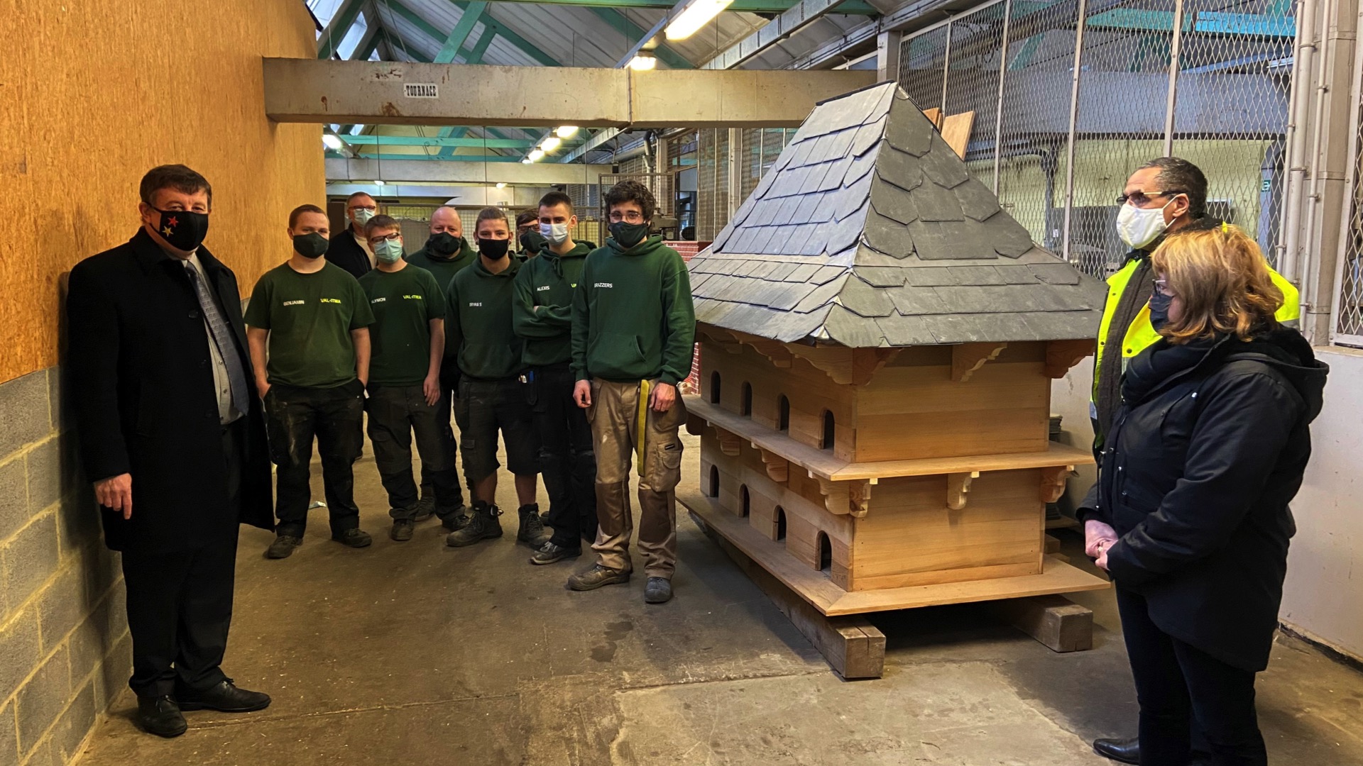 Tournai : les pigeonniers du Jardin de la Reine restaurés par des étudiants du Val-Itma