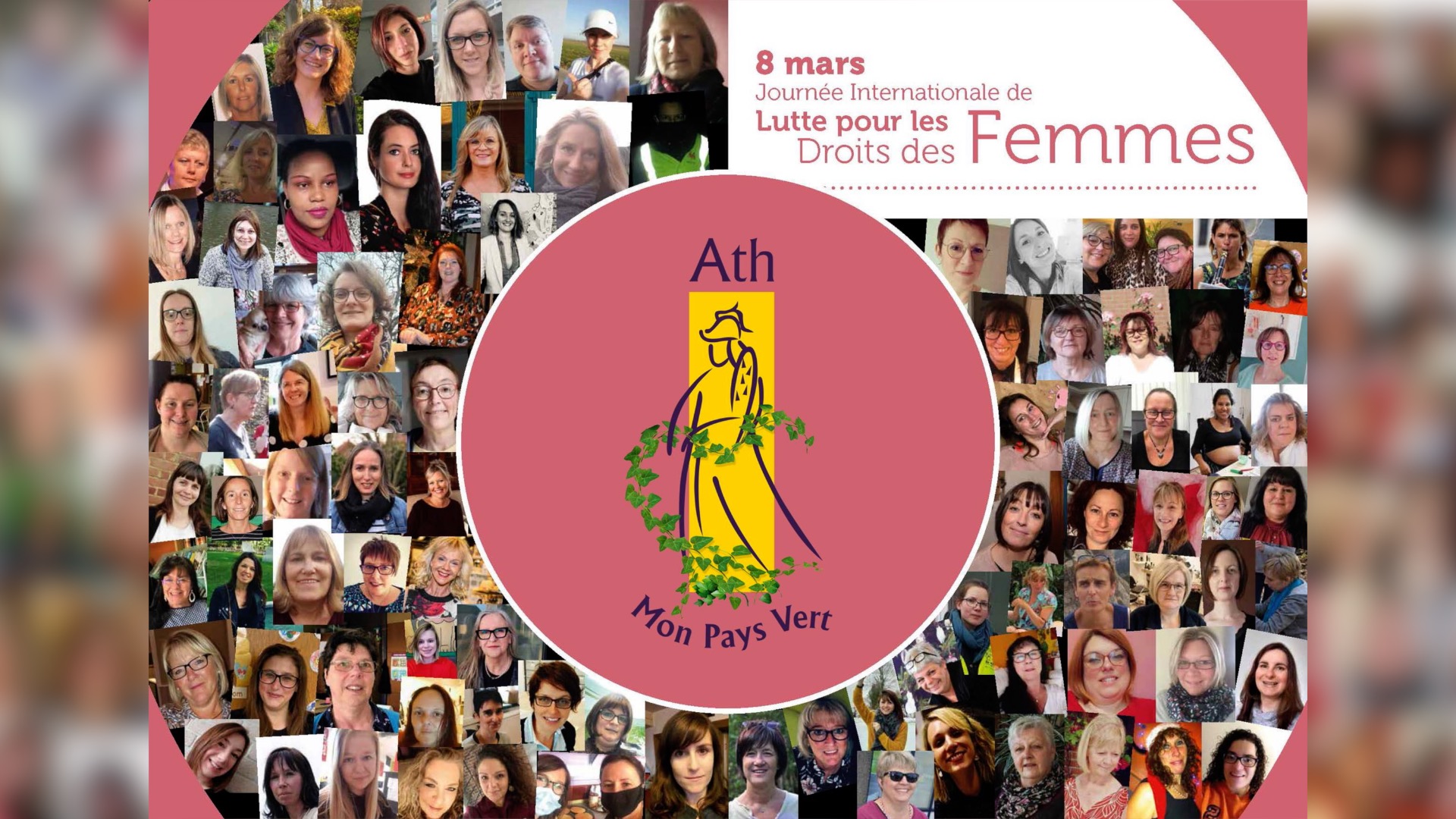 Journée internationale de lutte pour les droits des femmes : un poster pour mettre à l'honneur les femmes des administrations de la Ville et du CPAS d'Ath