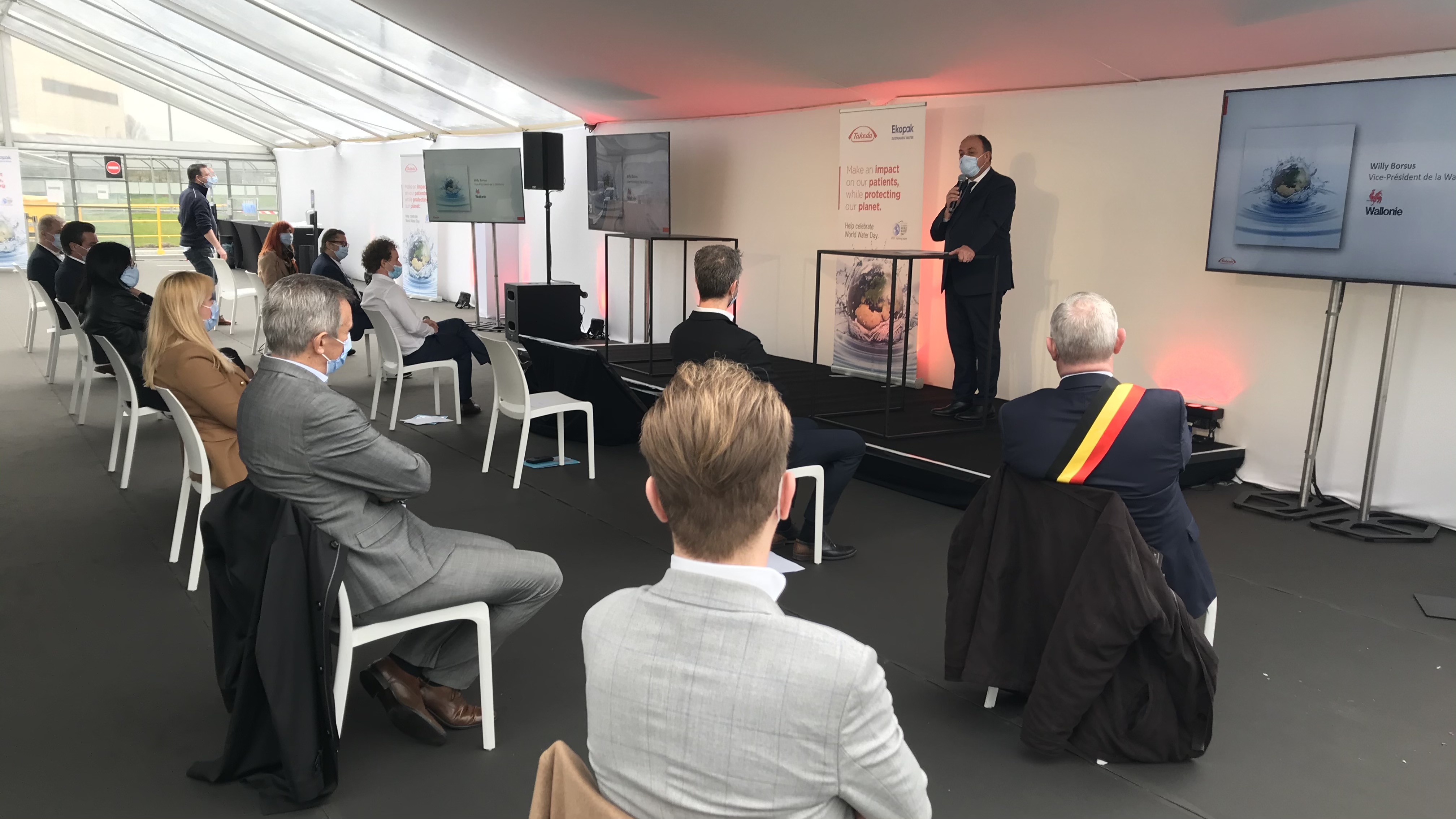 Lessines : Takeda inaugure sa station de traitement des eaux usées