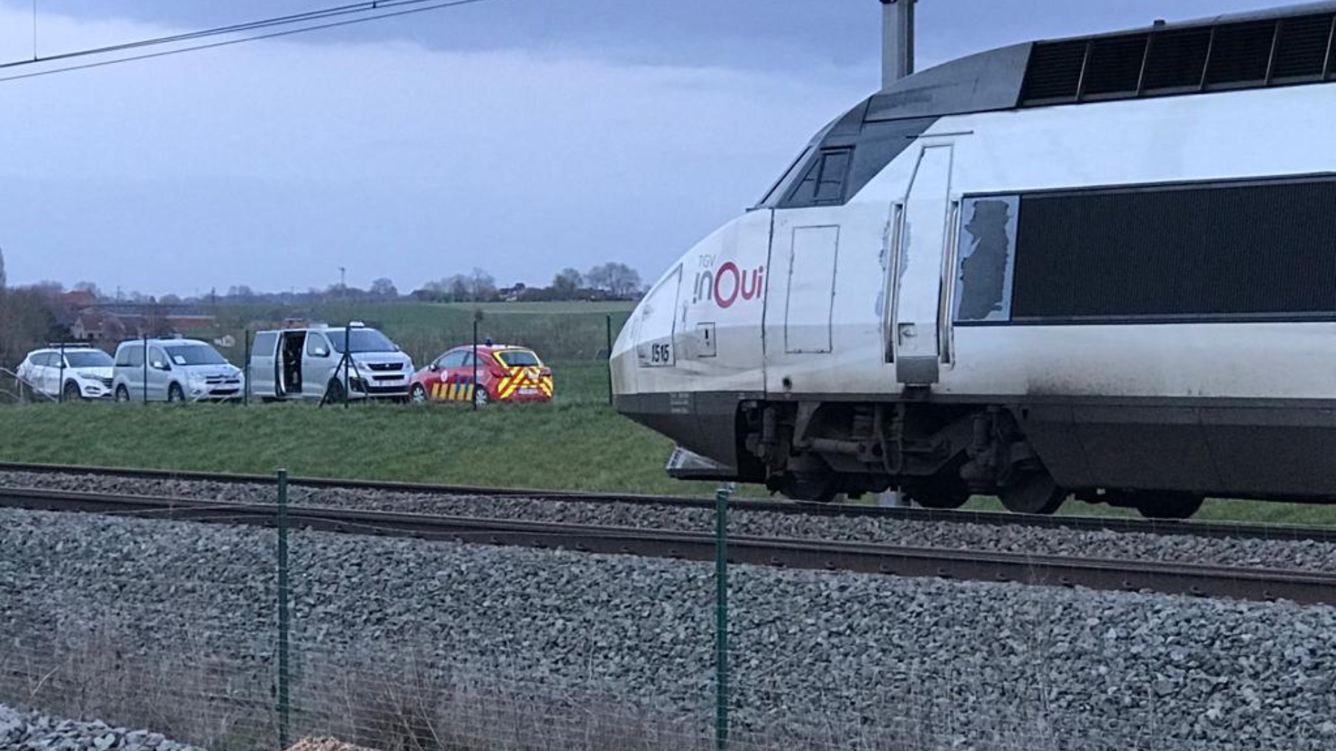Accident sur la ligne TGV à hauteur de Gibecq une personne est décédée